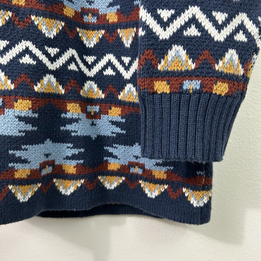Lucky Brand Womens Cardigan Sweater Size M Multicolor Aztec Coatigan Long Sleeve - Picture 8 of 9